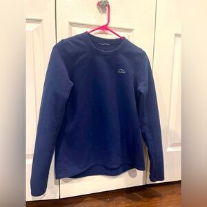 L.L.Bean  Blue Long Sleeve fleece Shirt